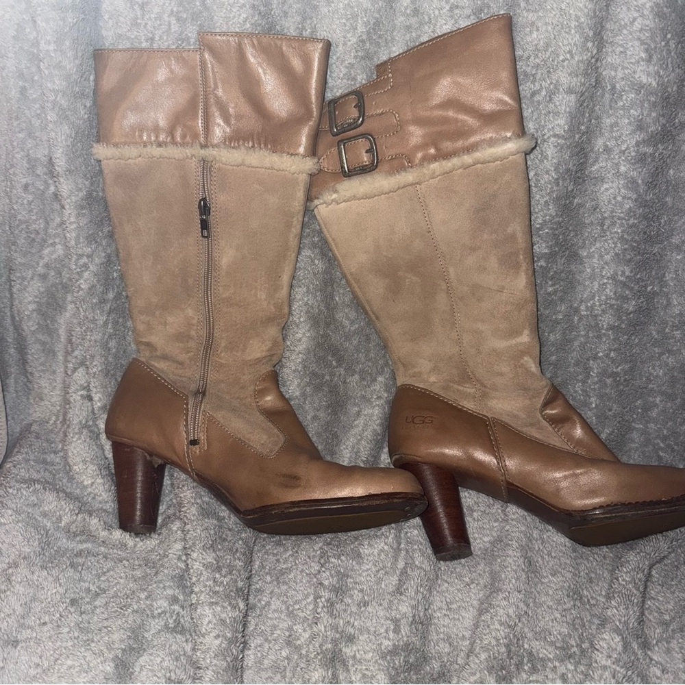 Ugg rays knee high high heeled boots size 8.5